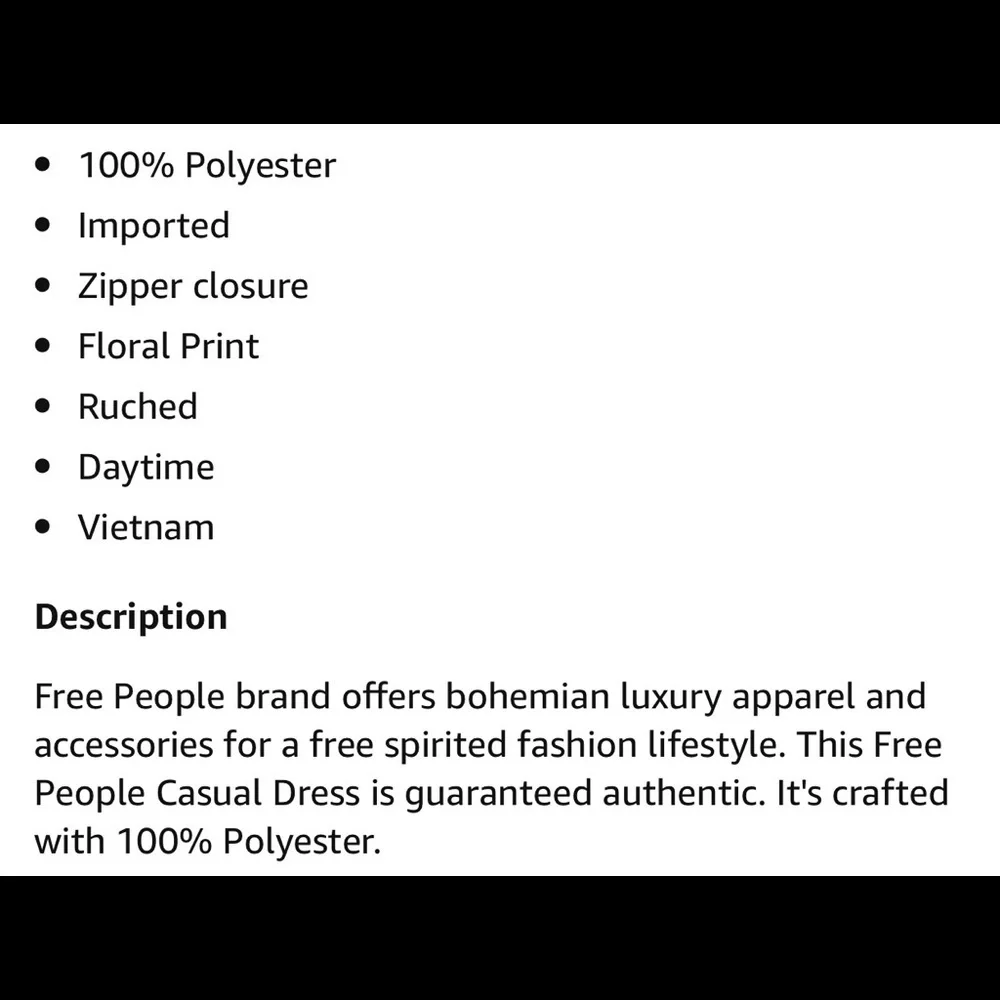 Free people floral dress top ruched yellow flower - Picture 3 of 3